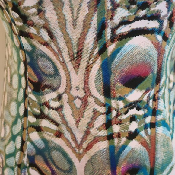 Andrew Marc Geometric Pattern Sleeveless - Sz 2 - Picture 8 of 8